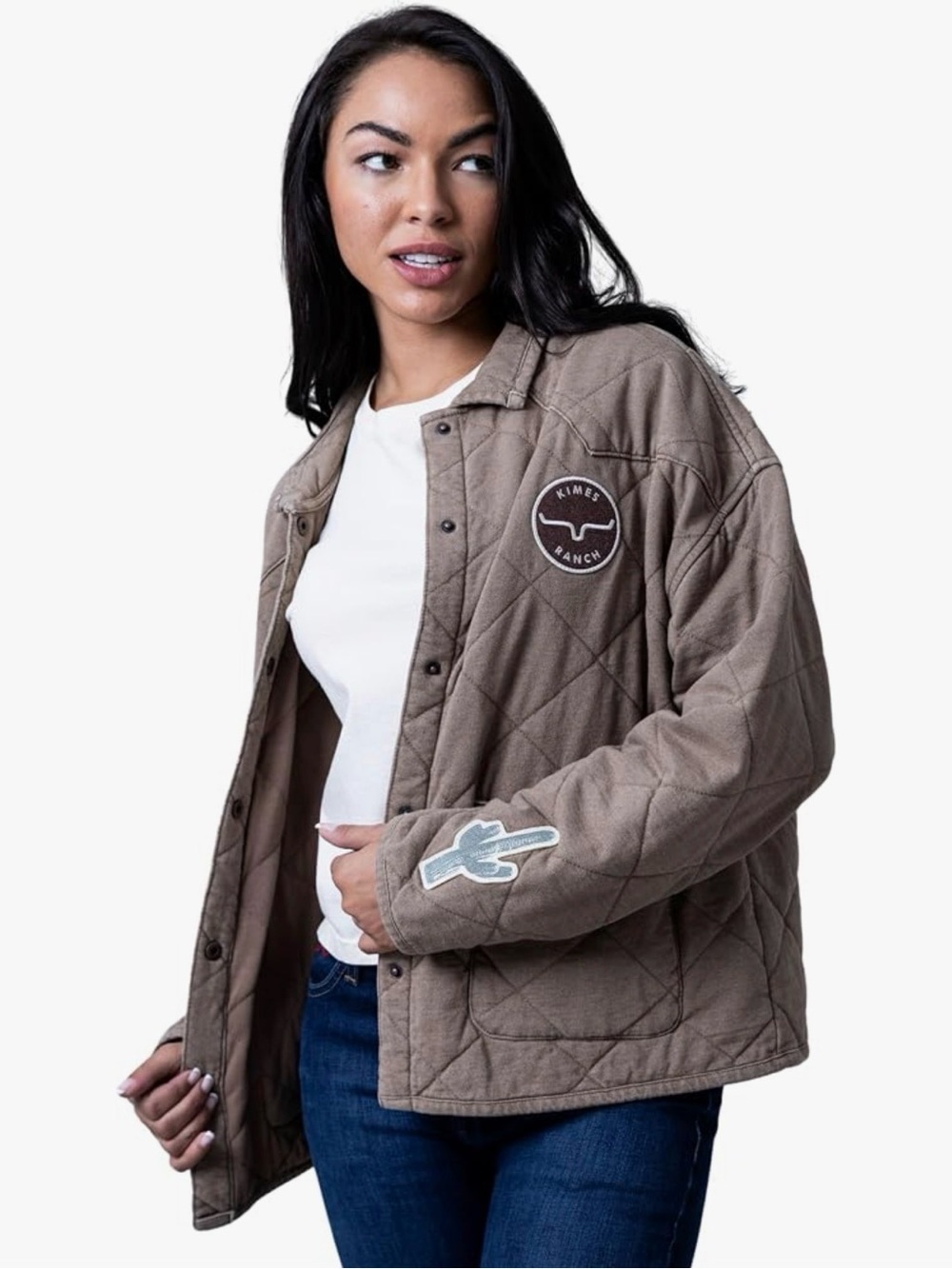 NWT Kimes Ranch Women’s XXL Rincon Quilted  Jacket with Patch Detail